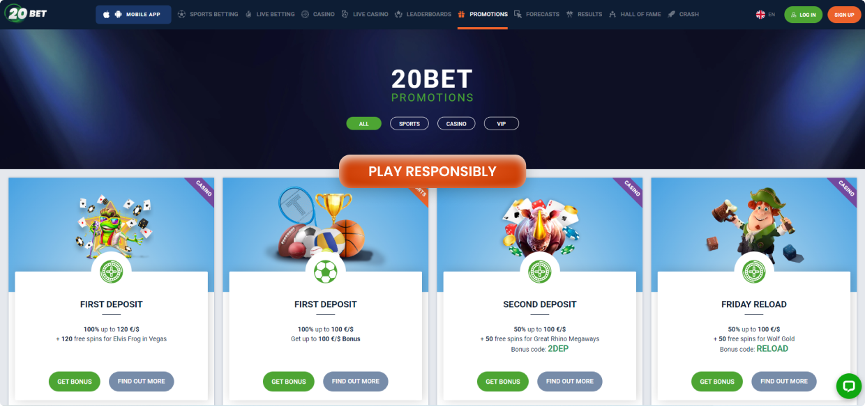 20bet Promotion